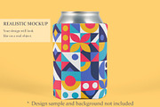 Can Cooler, Sleeve Mockup. PSD file, a Cups & Container Mockup by MockupsBox (Thumbnail 3 of 5)