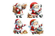 Santa Baking Clipart, an Illustration by Designworld (Thumbnail 5 of 6)