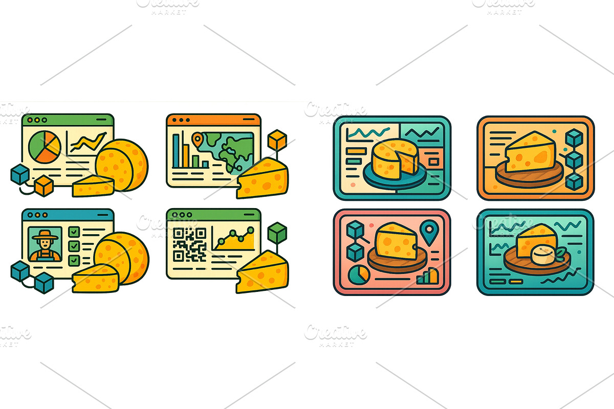 Cheese-themed digital marketing, a Technology Illustration by ZinetroN