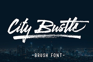 City Bustle brush font