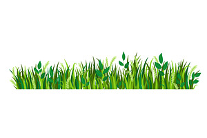 Summer grass border. Nature, an Object Illustration by the8monkey
