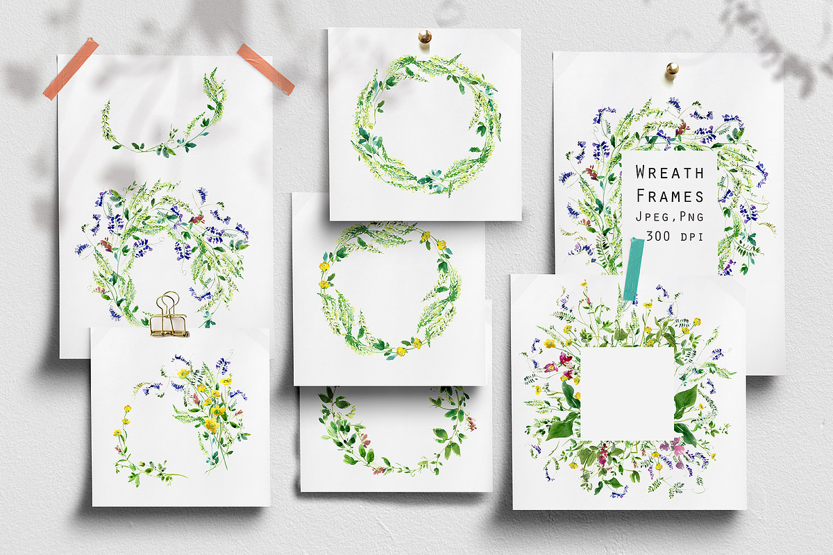 Summer Feel. Watercolor Set, a Pattern Graphic by Irina Dolgikh (Photo 12 of 16)