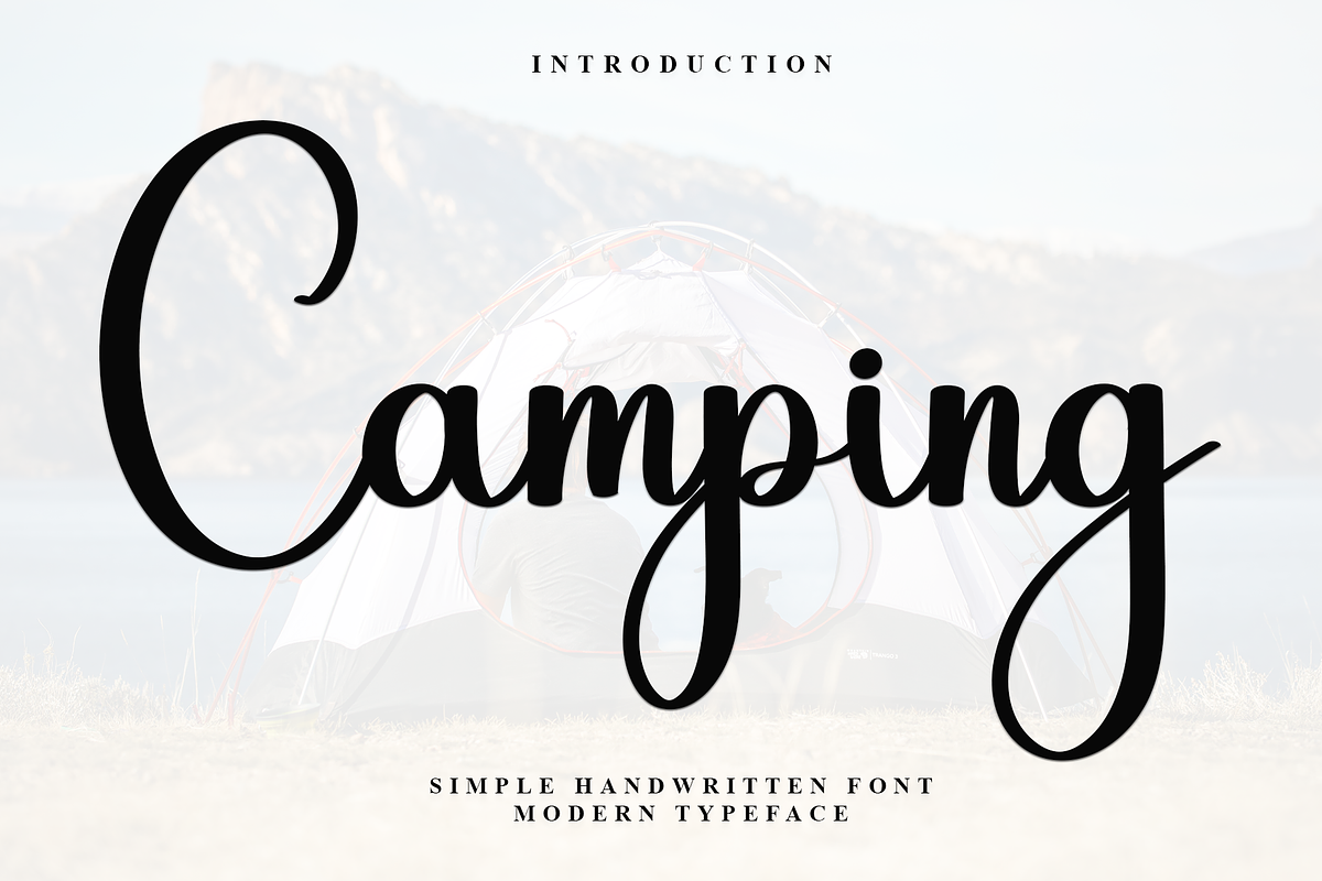 Camping, a Script Font by InermediaSTUDIO (Photo 1 of 8)