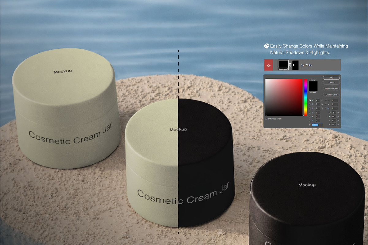 Cosmetic Cream Jar Mockup Kit, a Packaging Mockup by Mocktopia (Photo 6 of 8)