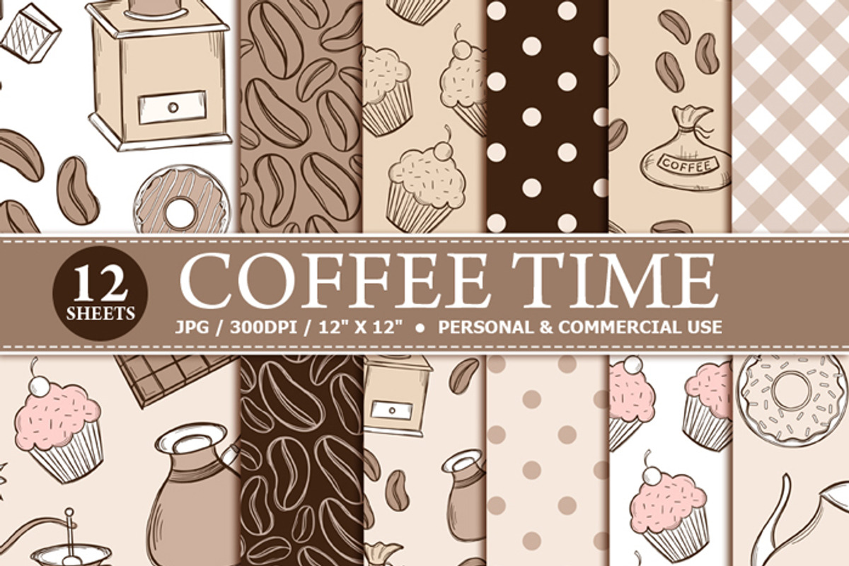 Coffee Time Digital Paper