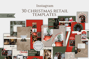 Instagram Christmas Canva Template