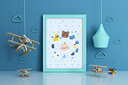 Nursery Frame Mockup - Airplane kids, a Print Template by Milan Mockup (Thumbnail 2 of 7)
