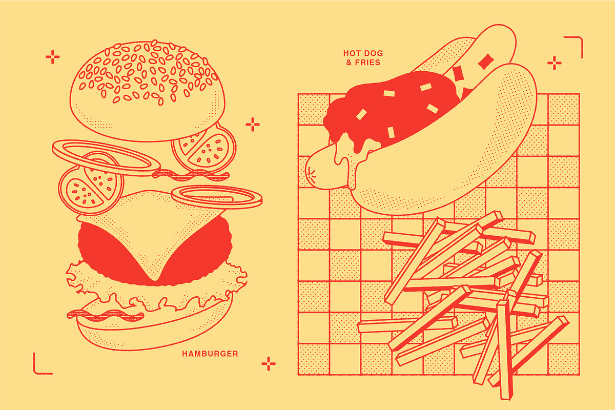 Fast Food Vector Illustration, a Food Illustration by GemPortella (Photo 14 of 14)