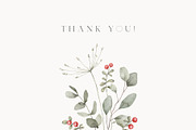 Watercolor Winter. Christmas florals, an Illustration by Kreker Kate (Thumbnail 10 of 10)