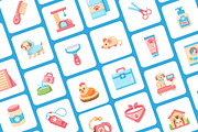 100 Pet Flat Icons, an Emoji Icon by Prosymbols (Thumbnail 8 of 11)