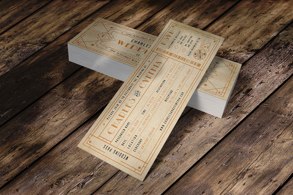 TICKET WEDDING INVITATION, an Invitation Template by Totem Invitation House (Photo 4 of 4)