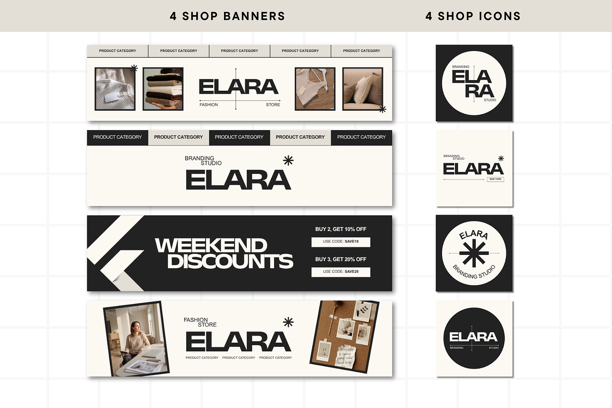 Modern Beige Etsy Shop Kit Template, a Branding & Logo Template by Anna Design Studio (Photo 3 of 8)