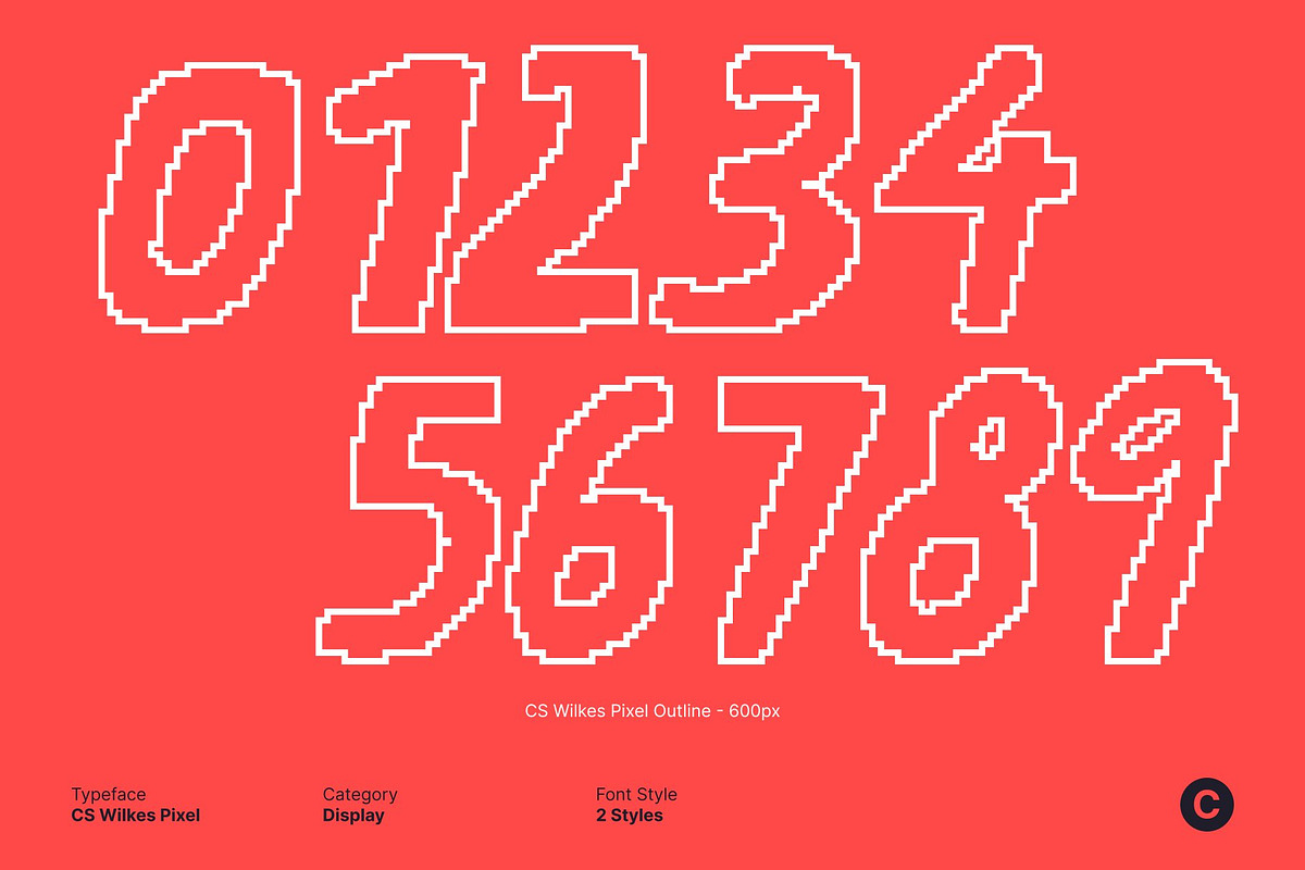 CS Wilkes Pixel, a Sans Serif Font by Craft Supply Co. (Photo 7 of 8)