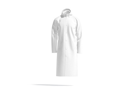 White Waterproof Rain Coat 3D Model, an Object 3D Model by rebrandy