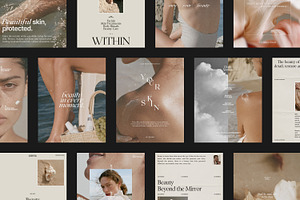 Beauty Instagram Templates for Canva, a Social Media Template by Wildnun Studio