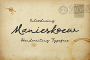 Manieskoew, a Script Font by Me55enjah Design (Thumbnail 1 of 8)