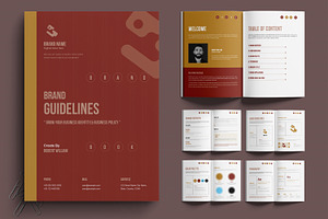 Minimal Brand Identity Guideline, a Brochure Template by MightyDesign