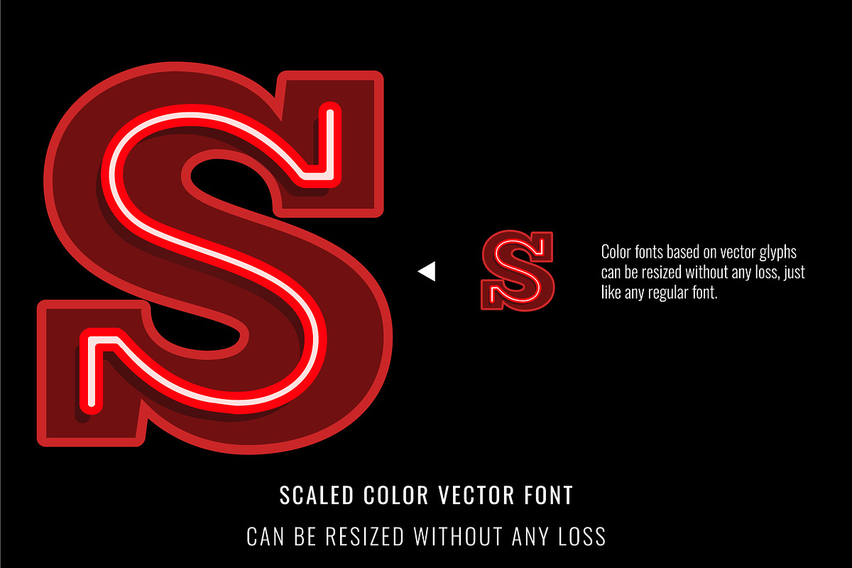 Neon Red Font, a Font by Font Craft Studio (Photo 4 of 4)