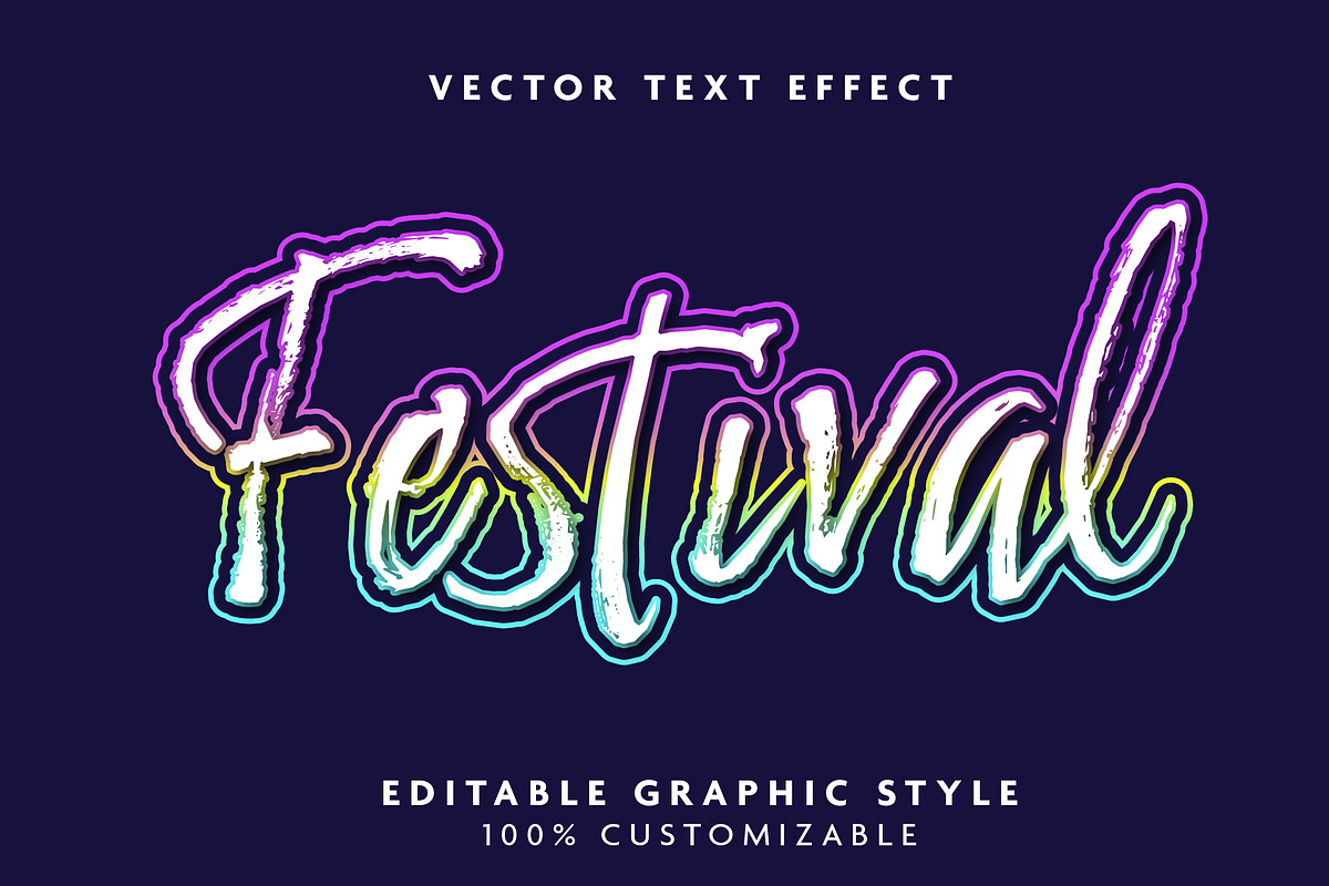 Brush Neon Glow Text Effect