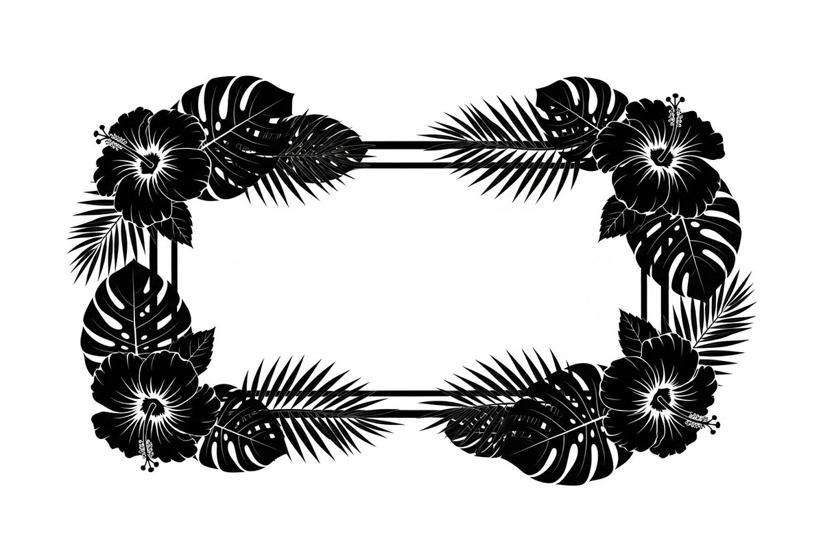 Floral Rectangle Frame SVG Bundle, an Illustration by jahid234 (Photo 17 of 31)