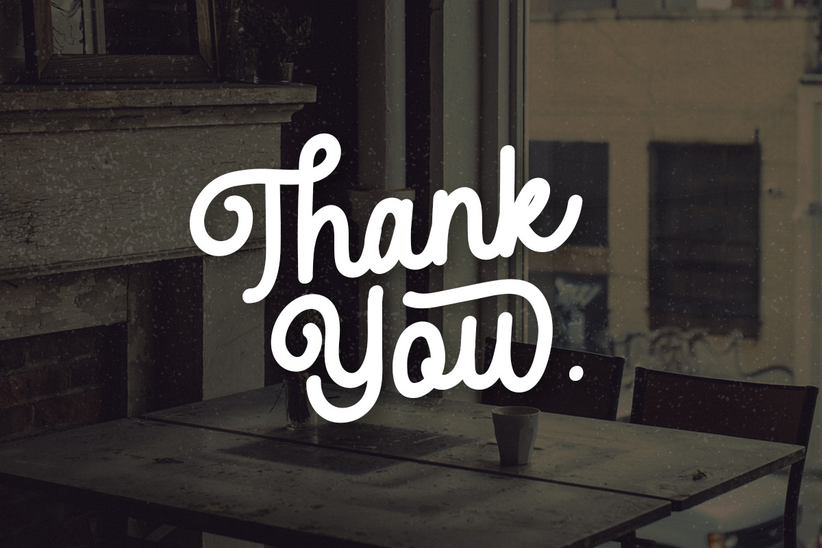 Rethina - Retro Script, a Script Font by Fikry Alfatih (Photo 7 of 7)