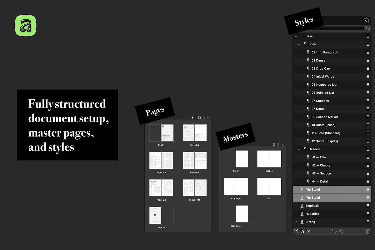 A4 Publication System · Affinity V3, a Magazine Template by Sasha Lantukh (Photo 11 of 11)