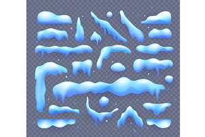 Cartoon christmas snow and ice set, a Decorative Illustration by Buch&Bee