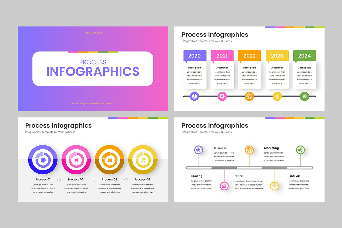 PROCESS - Infographic Google Slides, a Presentation Template by rgbryand