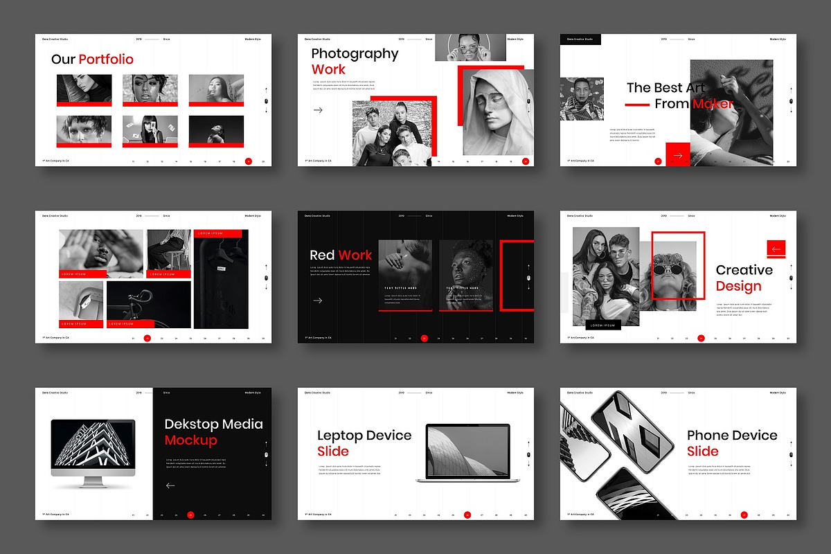 Red – Business PowerPoint Template, a Presentation Template by Dens Creative Studio (Photo 4 of 6)