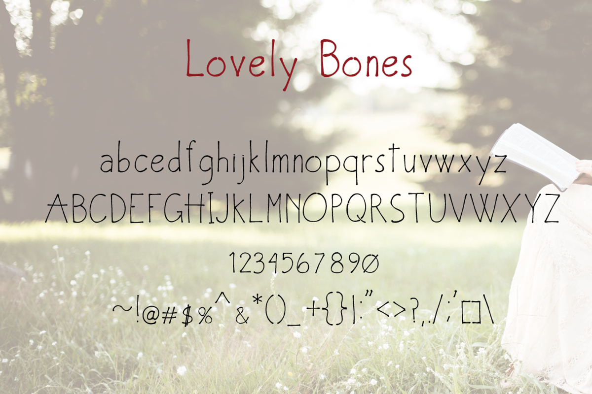 Lovely Bones // Multi Weight Font, a Sans Serif Font by by Masselyn (Photo 3 of 5)