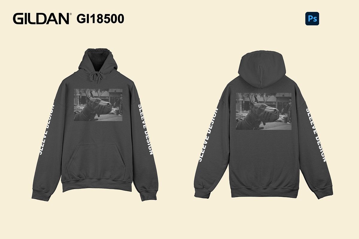 Gildan GI18500 Hanger Mockup, a Hoody Mockup by Infinity Mockups (Photo 1 of 10)