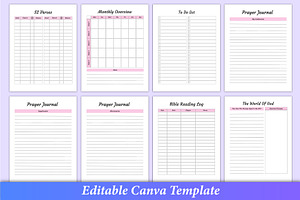 Bible & Devotional Planner Canva