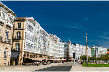 Traditional architecture in A Coruna, an Architecture Photo by Leonid Andronov