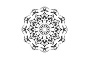 Modern Black and White Mandala Pack, a Decorative Illustration by NJ Himel (Thumbnail 75 of 101)