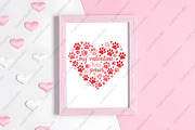 Valentine Paws PNG, an Illustration by CraftArtStudio (Thumbnail 4 of 4)