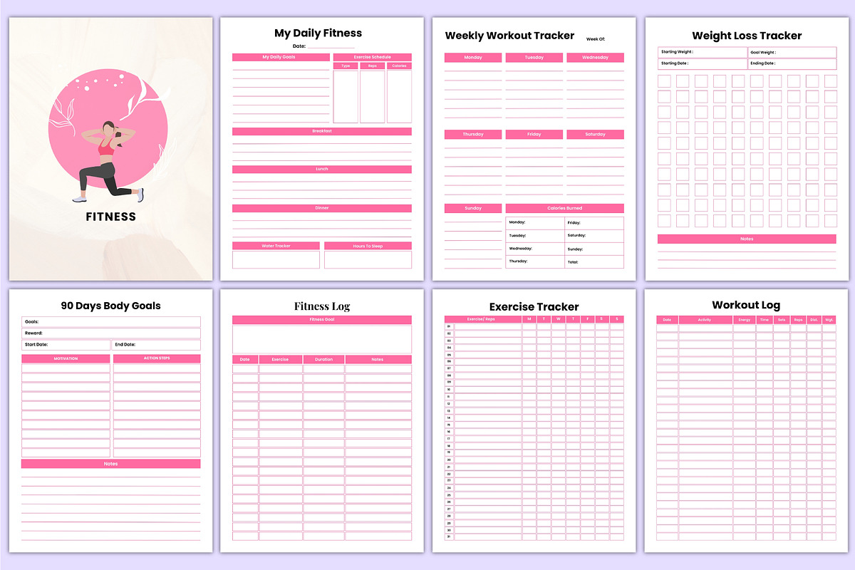 2026 That Girl Journal Bundle Canva, a Stationery Template by Mustafiz (Photo 10 of 12)