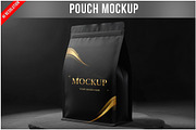 Pouch Mockup Dark Background PSD, an Advertising Mockup by Bruno's Shop (Thumbnail 1 of 4)