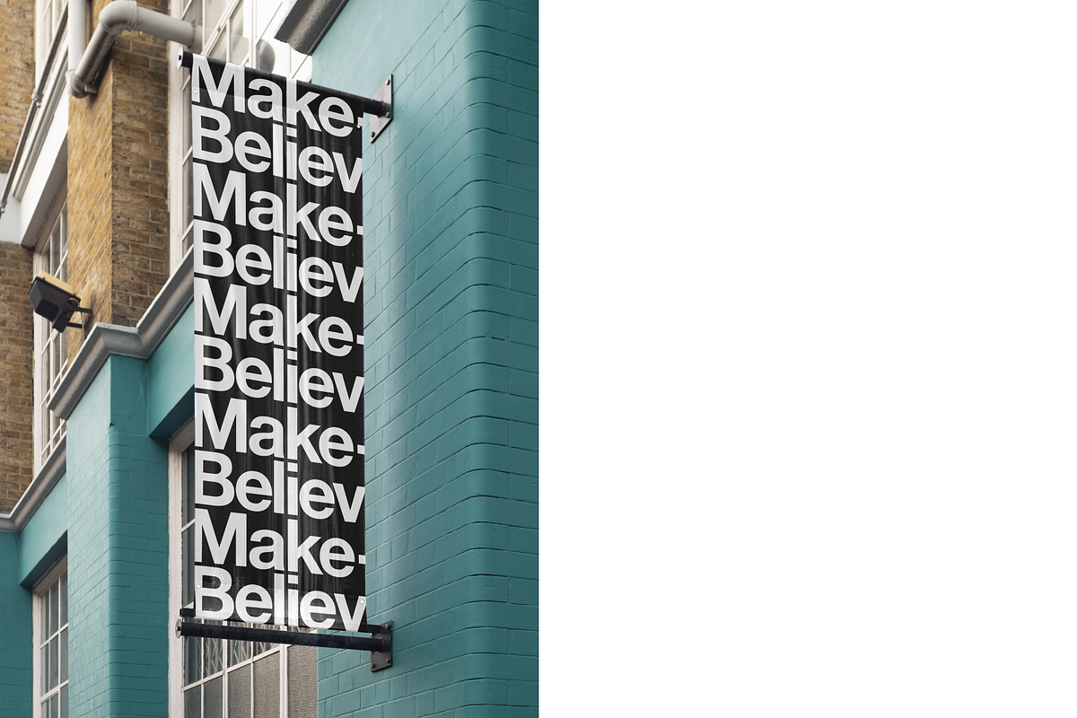 Outdoor urban banner mockup, a Print Template by MakeBelieve