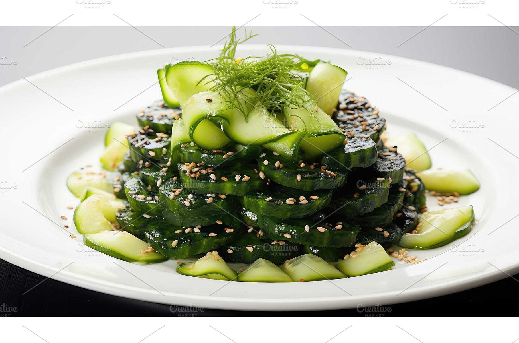 salad seaweed food ai generated, a Food & Drink Photo by pikepicture
