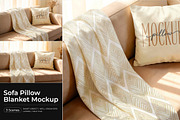 Sofa Pillow Blanket Mockup, a Product Mockup by Pitchlook.Studio (Thumbnail 1 of 4)