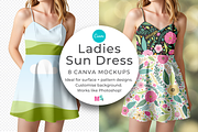 Ladies Sun Dress Canva Mockup, an Apparel Mockup by Mockup Scene (Thumbnail 1 of 14)