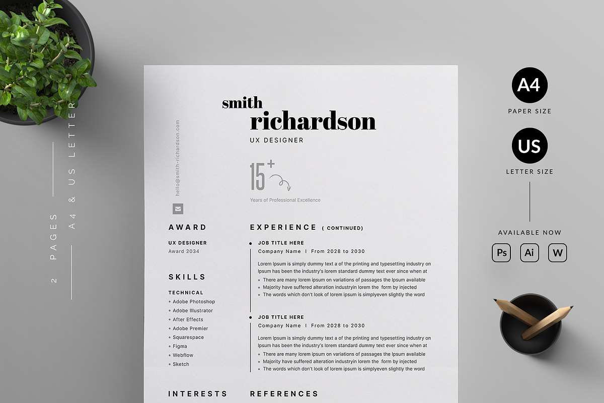 Resume/CV, a Resume Template by Reuix Studio (Photo 2 of 5)