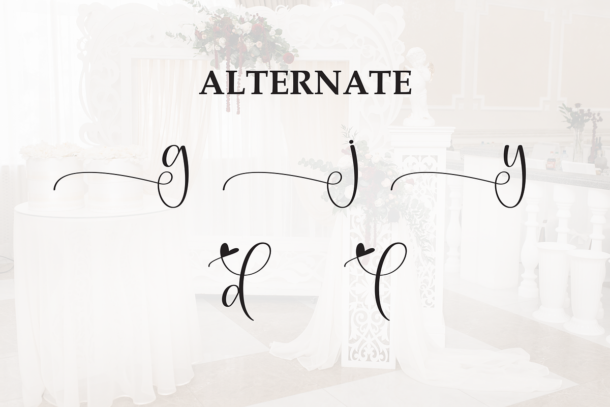 Wedding | Script Font, a Handwritten Font by Scratchones (Photo 8 of 9)