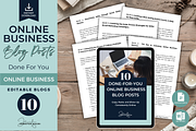 BLOG POSTS FOR ONLINE BUSINESS COACH, a Templates & Theme by Jennifer Magri Templates (Thumbnail 1 of 8)
