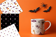 Cute Halloween Patterns Set, a Pattern Graphic by ZabolotnaArt (Thumbnail 3 of 6)