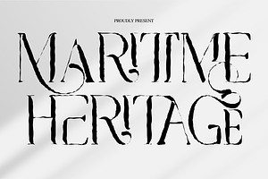 MARITIME HERITAGE - VINTAGE FONT