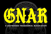 GNAR, a Blackletter Font by Loudoun Design Co. (Thumbnail 1 of 6)