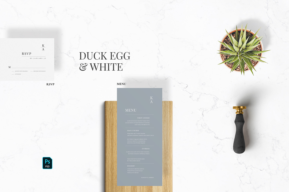 Modern Minimal Wedding Suite, an Invitation Template by Azka Creative (Photo 3 of 5)