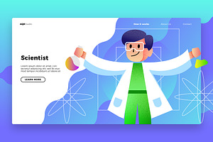 Scientist - Banner & Landing Page