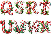 Christmas Alphabet Clipart Bundle, an Illustration by DreamArtGraphic (Thumbnail 4 of 6)